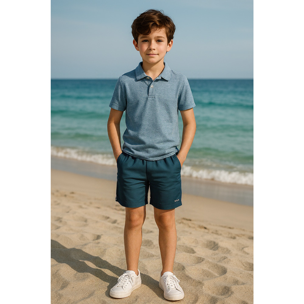 NWT Univibe Boy's Pull On Shorts Green S